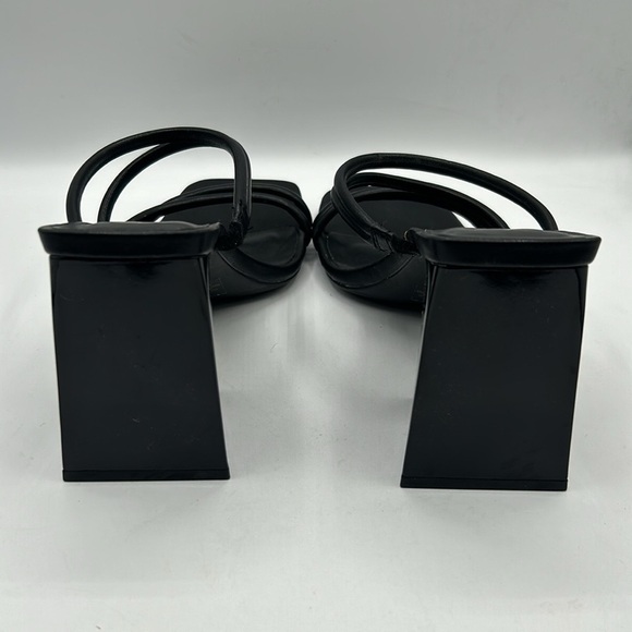 Abound Black Y2K 90's Slip On Chunky Heel Sandals Size 9 M New without tags! - Picture 4 of 8